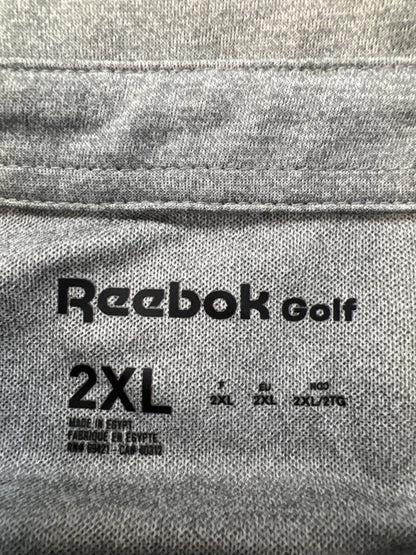 Reebok Men's Gray Short Sleeve Golf Polo Shirt - 2XL image 3