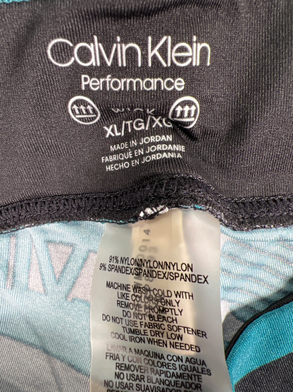 Calvin Klein Women's Blue Performance Wick Cropped Leggings - XL image 3