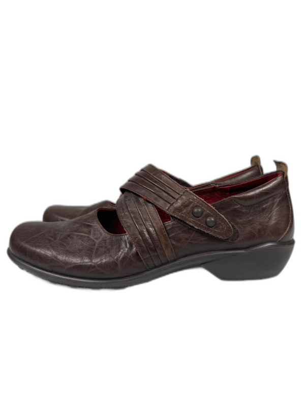 Romika Women's Brown Leather Mary Jane Comfort Walking Shoes - 42/US 11 image 5