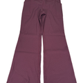 Athleta Women's Purple Ribbed Pull On Flare Athletic Leggings - L