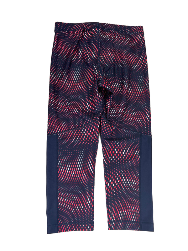 Under Armour Women's Blue/Pink Heatgear Compression Capri Athletic Leggings - L image 2