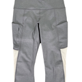 Athleta Women's Gray Mesh Side Up For Anything Cropped Athletic Leggings - S