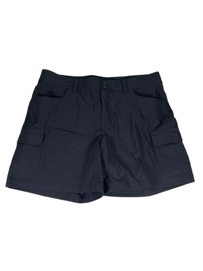 Eddie Bauer Women's Black Lightweight Cargo Hiking Shorts - 14