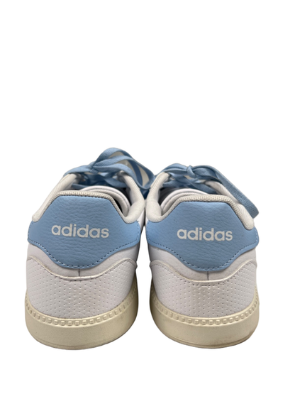 adidas Women's White/Blue Breaknet Sleek Lace Up Sneakers - 8.5 image 4