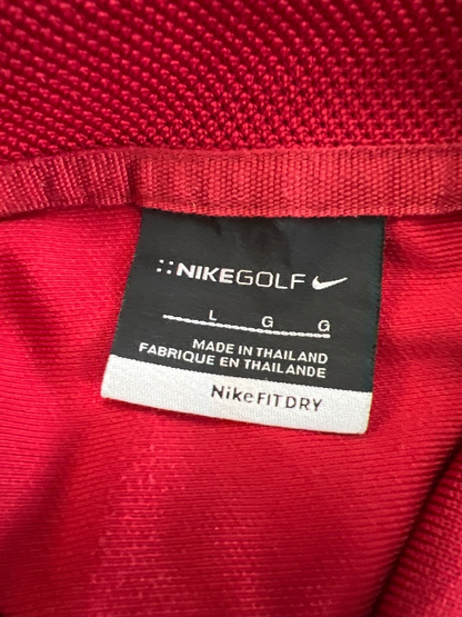 Nike Men's Red Short Sleeve Athletic Golf Polo - L image 3