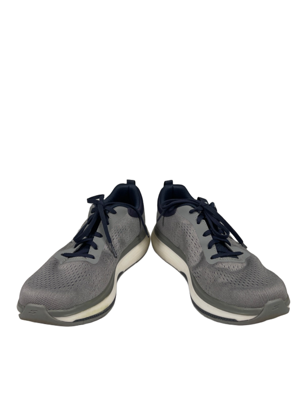 Skechers men's Gray/Blue Go Walk Workout Walker Lace Up Sneakers - 10 image 6