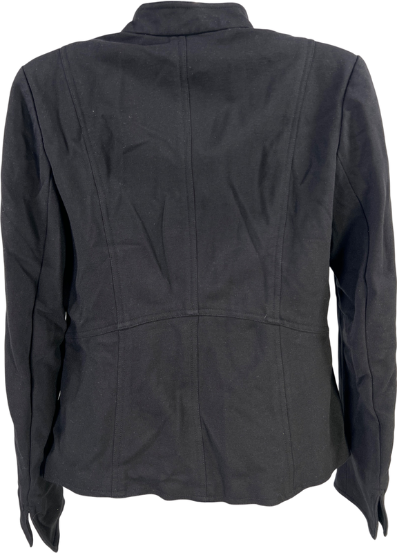Ellen Tracy Women’s Black Long Sleeve Full Zip Sweatshirt Jacket - 4 image 2