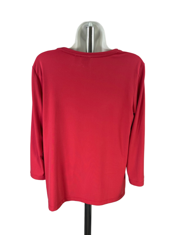 Chico's Women's Pink 3/4 Sleeve Shirt - 1/US M image 2