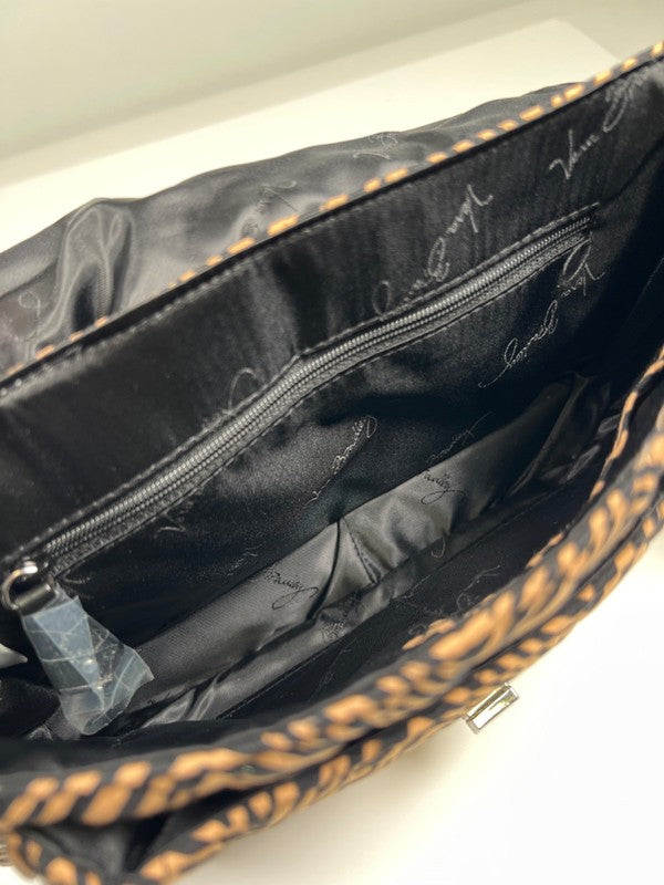 Vera Bradley Women's Brown/Black Zebra Print Crossbody Purse image 6