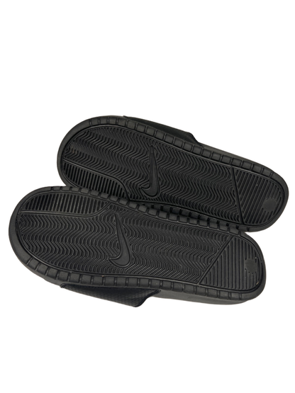 Nike Men's Black/Red Benassi JDI Slide On Sandals - 9 image 8