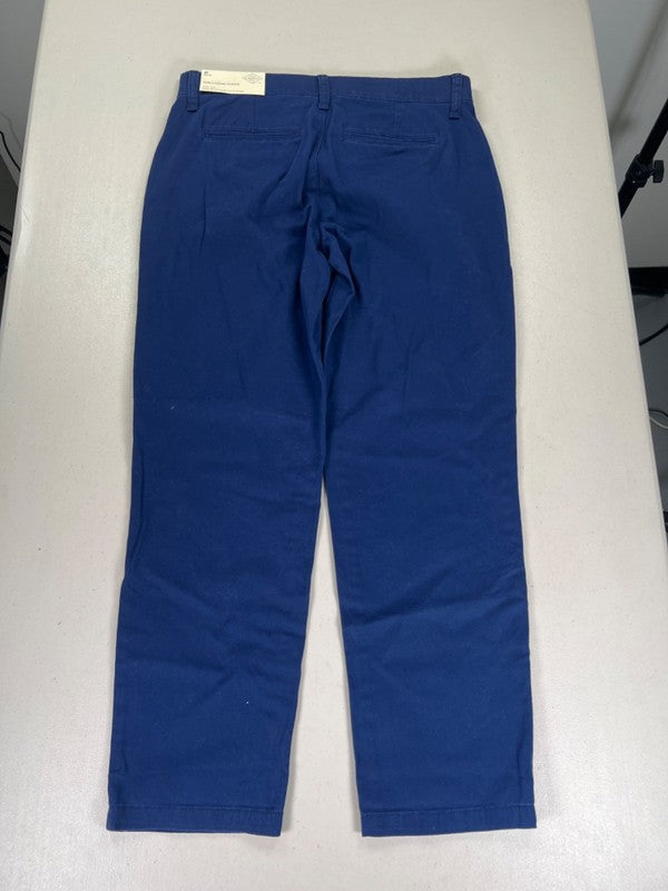 St. Johns Bay Women's Blue Girlfriend Chino Pants - 4 Petite image 2