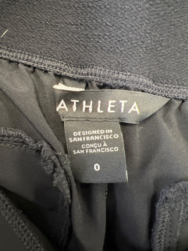 Athleta Women's Black Pull On Zip Ankle Athletic Joggers - 0 image 3