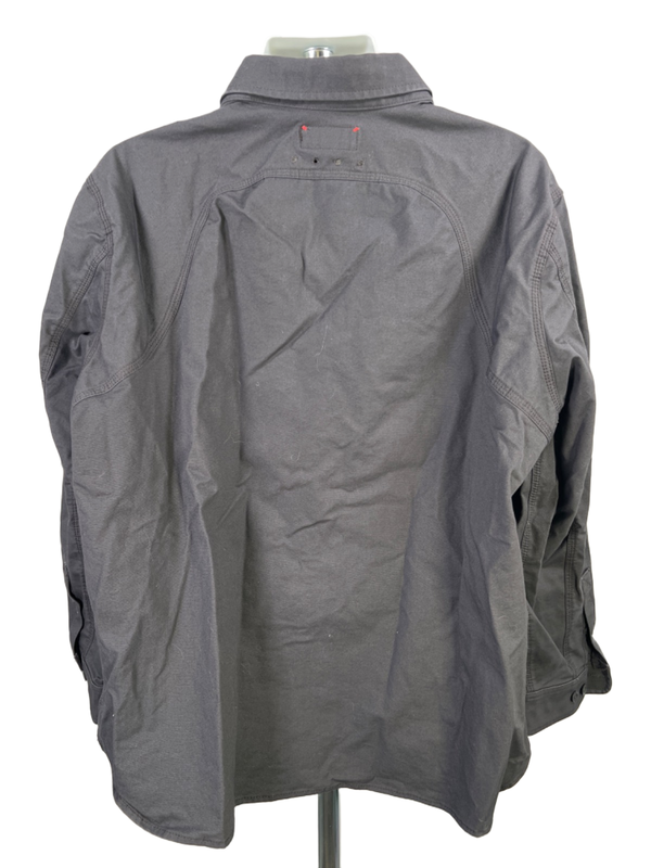 Eddie Bauer Men's Dark Gray Canvas Mountain Ops Button Up Jacket - 3XL image 2