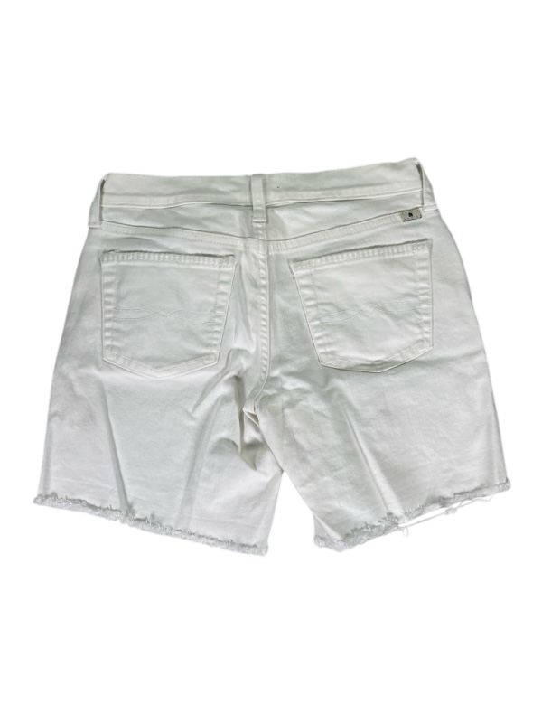 Lucky Brand Women's White Embroidered The Roll Up Denim Jean Shorts - 00/24 image 2