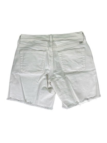 Lucky Brand Women's White Embroidered The Roll Up Denim Jean Shorts - 00/24 image 2