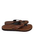 Clarks Women's Brown Leather Roxanna Toe-Post Flip-Flop Sandals - 10