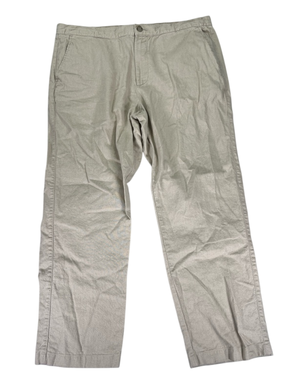 Marc Anthony Men's Beige Linen Blend Slim Fit Pants - 38x30
