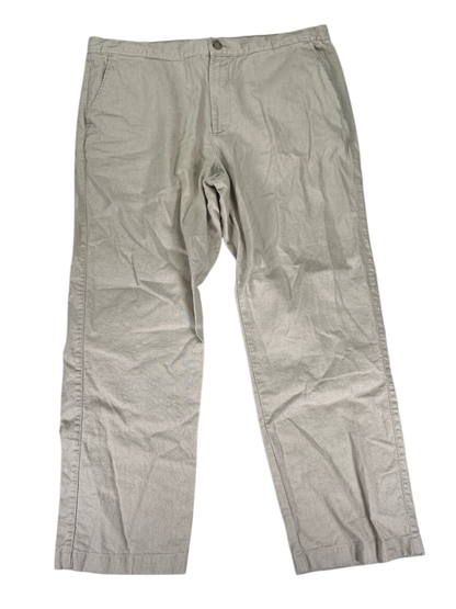 Marc Anthony Men's Beige Linen Blend Slim Fit Pants - 38x30