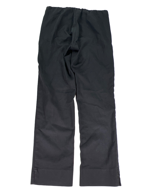 J.Jill Essential Womens Black Cotton Stretch Slim Straight Leg Pull On Pants - 8 image 2