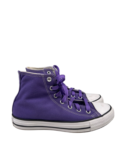 Converse Women's Purple Chuck Taylor All Star High Top Lace Up Sneakers - 8
