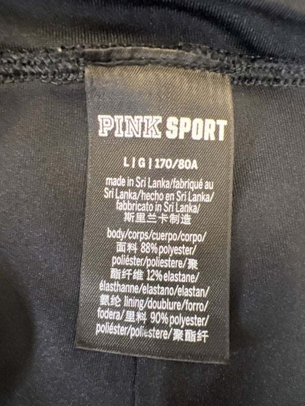 Victoria Secret PINK Women's Black Gym To Swim Micro Ruched Shortie Shorts - L image 3