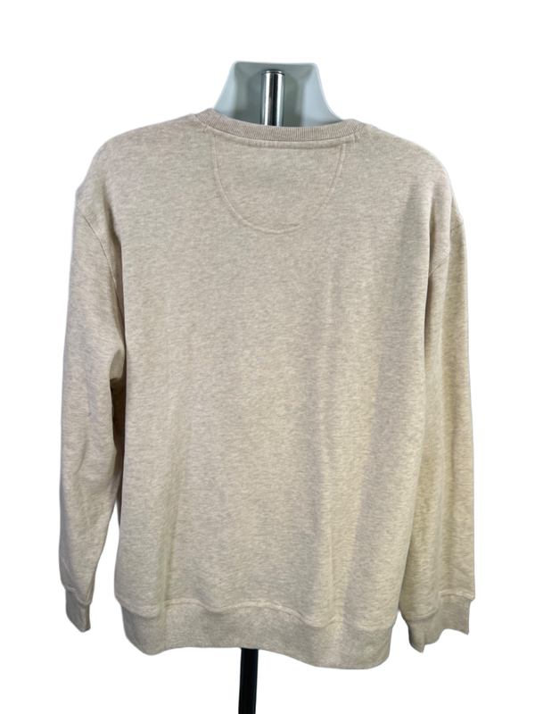 IZOD Men's Beige Sueded Fleece Embroidered Long Sleeve Sweatshirt - XXL image 2