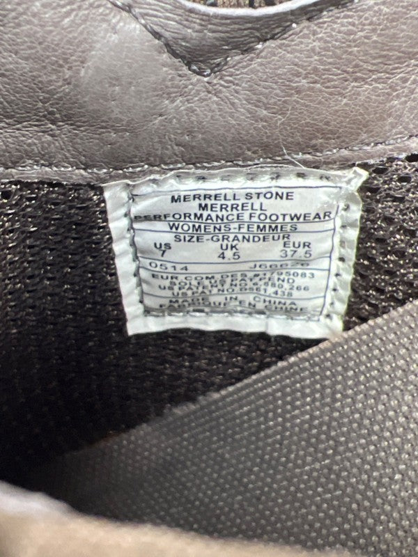 Merrell Women's Gray/Taupe Ortholite Encore SIdestep Slide On Mules - 7 image 7