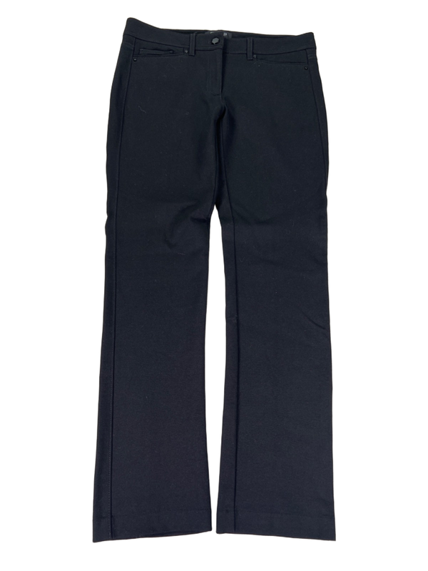 White House Black Market Women's Black Slim Leg Stretch Pants - 4 Short