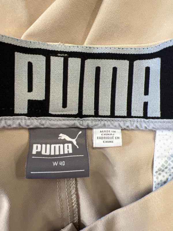 Puma Men's Beige Athletic Golf Shorts - 40 image 3