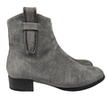 Vaneli Women's Gray Suede Side Zip Ankle Boots - 5