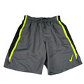 Nike Men's Gray/Green Core Contend Lined Swim Trunks - S