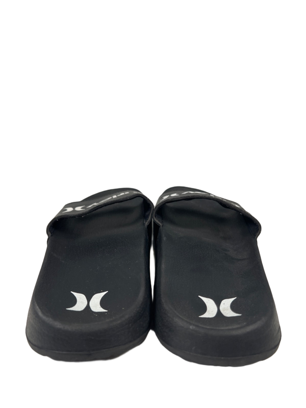 Hurley Men's Black/White Basic Logo Slide On Sandals - 10 image 4