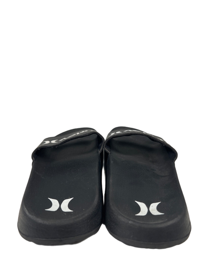 Hurley Men's Black/White Basic Logo Slide On Sandals - 10 image 4