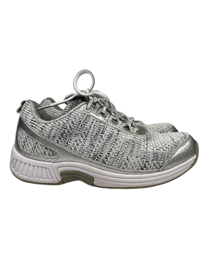 Orthofeet Women's Gray Bio Feet Lace Up Comfort Athletic Shoes - 7