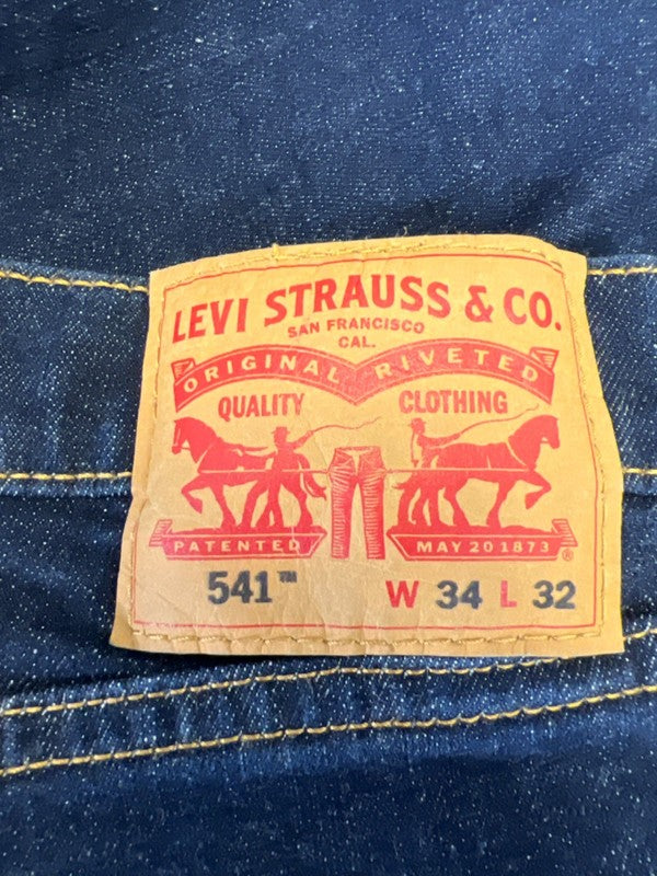 Levi's Men's Dark Wash 541 Athletic Fit Denim Jeans - 34x32 image 3