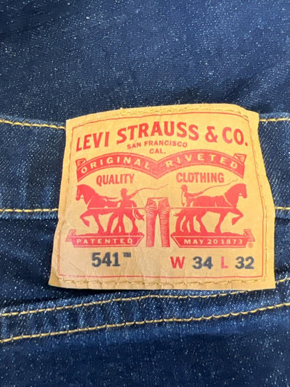 Levi's Men's Dark Wash 541 Athletic Fit Denim Jeans - 34x32 image 3