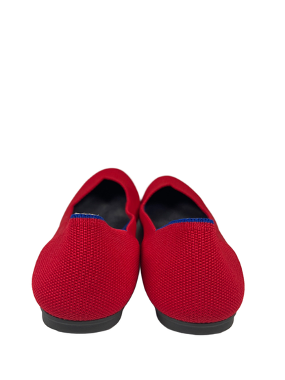 Rothy's Women's Red/Blue Knit Texture Breathable Slip On Flats - 8.5 image 4