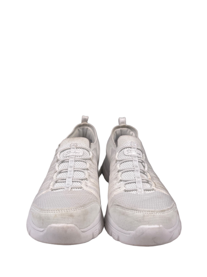 Skechers Women's White Gracefall Soft Soul Stretch Slip On Sneakers - 7 image 2