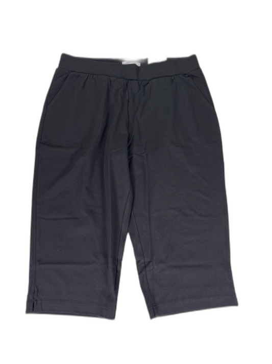 Croft and Barrow Women's Black Mid Rise Skimmer Shorts - M