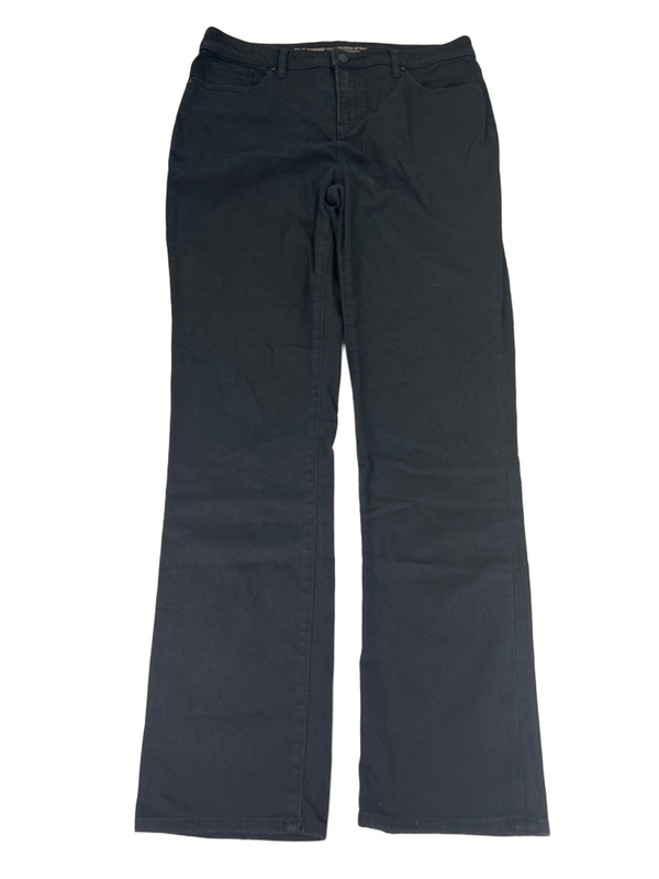Chico's Women's Black So Slimming Girlfriend Straight Leg Jeans - 1.5/US 10 Tall