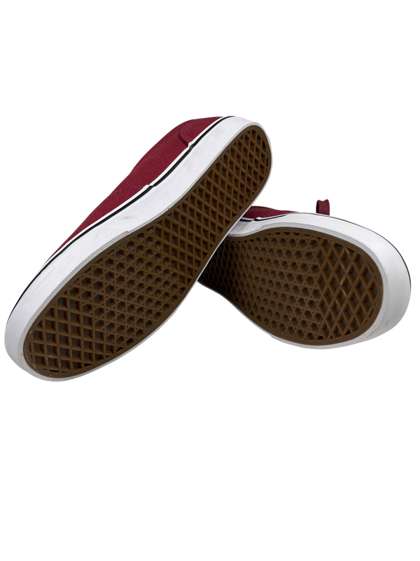Vans Men's Burgundy/Red Lace Up Low Top Canvas Sneakers - 10 image 7