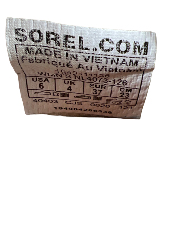 Sorel Women's Ivory/Yellow Kinetic Impact Lace Up Active Sneakers - 6 image 7