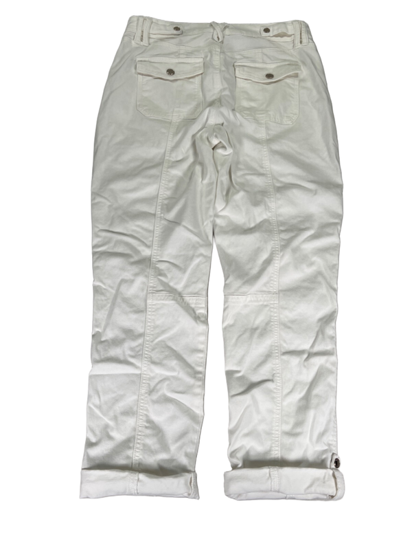 White House Black Market Women's White Pret-A-Pedi Roll Leg Pants - 4 image 2