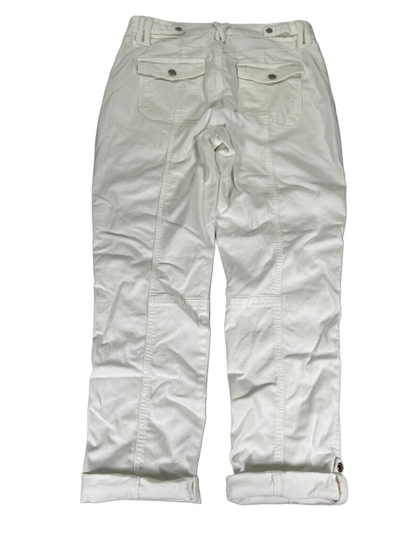 White House Black Market Women's White Pret-A-Pedi Roll Leg Pants - 4 image 2