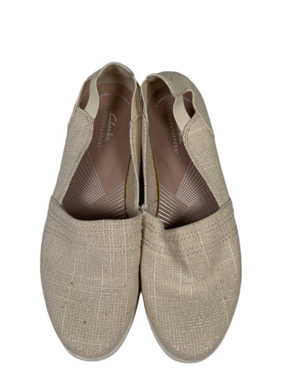 Clarks Collection Women's Beige Metallic Breeze Step Slip On Shoes - 9.5 image 3