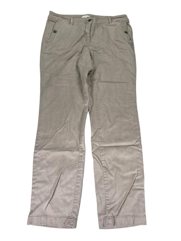 J Jill Women's Beige Relaxed Fit Extrasoft Chino Pants - 10