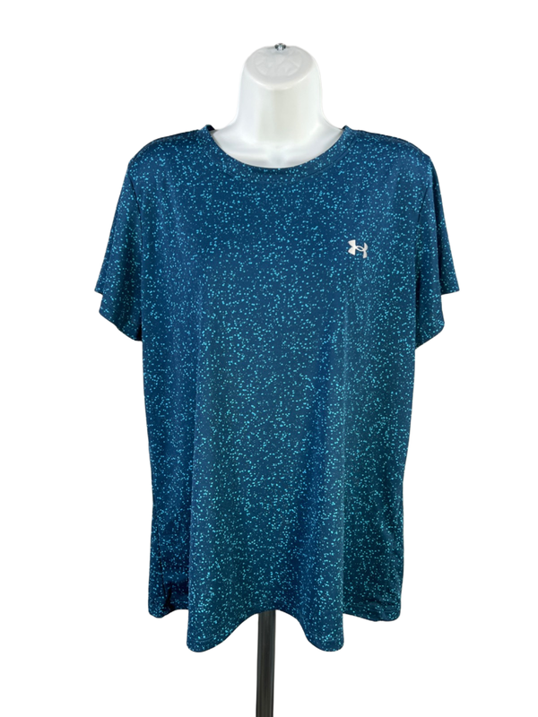 Under Armour Women's Blue Tech Nova Short Sleeve Athletic Shirt - XL