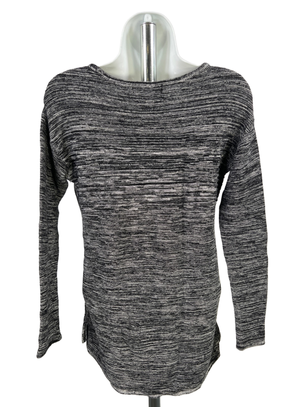 Ellen Tracy Women's Black/White Knit Long Sleeve Sweater - S image 2
