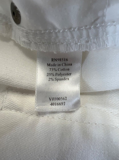 Coldwater Creek Women's White Denim Jeans - 10 Petite image 4