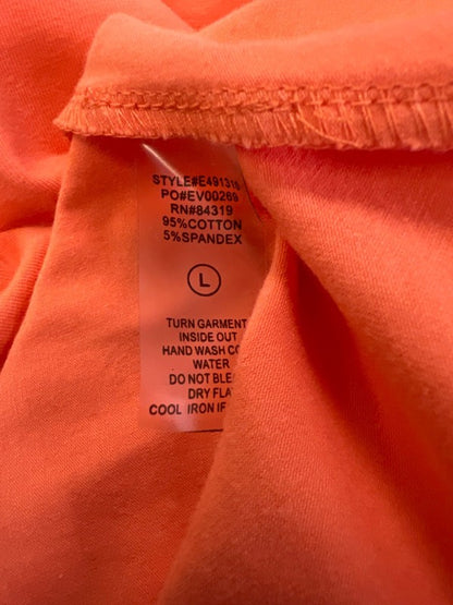 Evolution by Cyrus Women's Peach Orange Sleeveless Shift Dress - L image 4